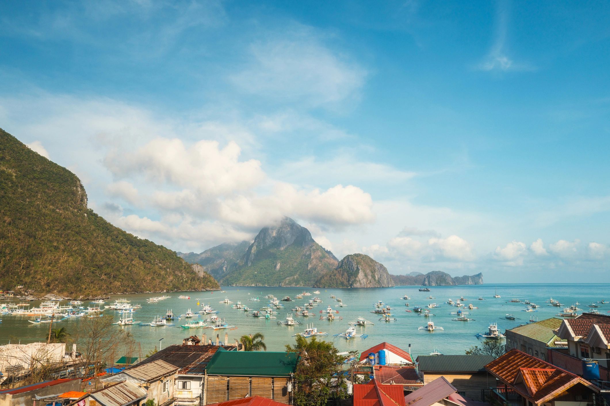 Tropical island landscape in El Nido, Philippines